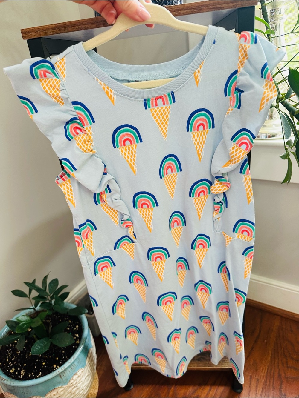 Tea Collection Rainbow Ice Cream Ruffle Dress 7